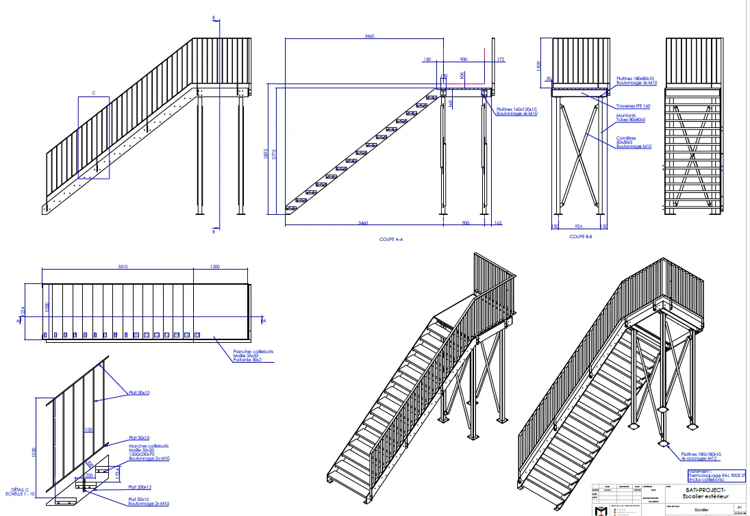 Un nouvel accès extérieur — Plan de fabrication 1